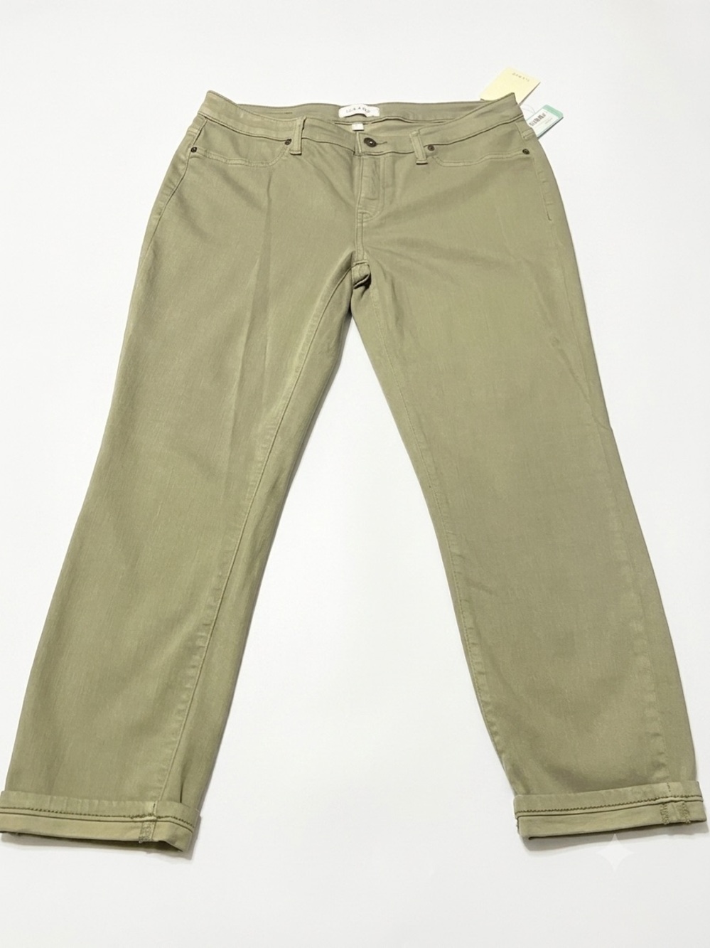 Lila Ryan Dorianna Cropped Skinny Jeans in light green